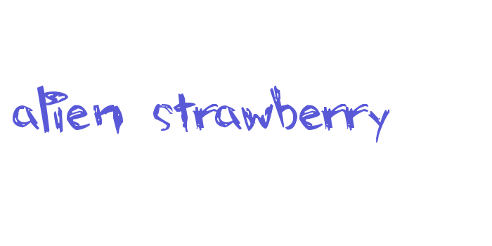 alien strawberry Font Download