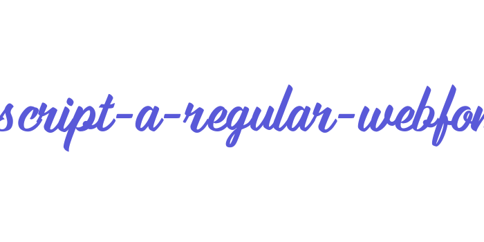 alios-script-a-regular-webfont Font Download