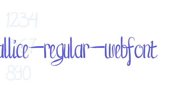 allice-regular-webfont font free