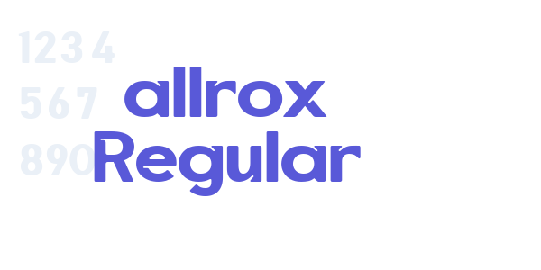 allrox Regular font