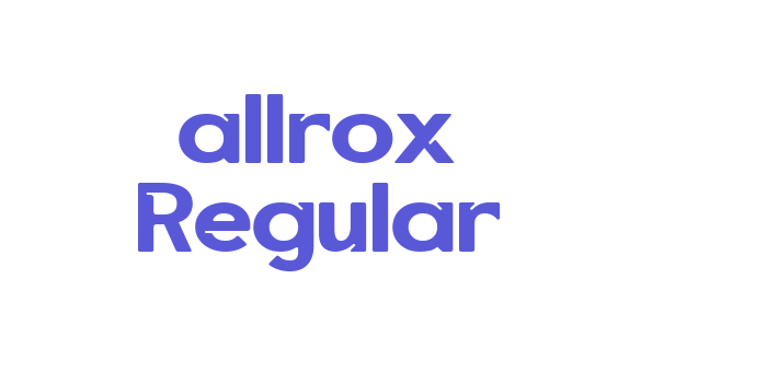 allrox Regular Font Download