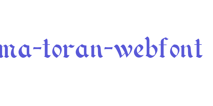 alma-toran-webfont Font Download