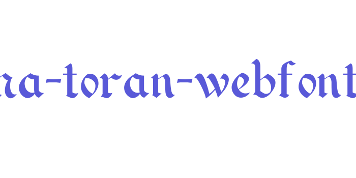 alma-toran-webfont Font