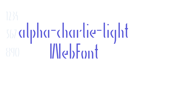 alpha-charlie-light WebFont font free