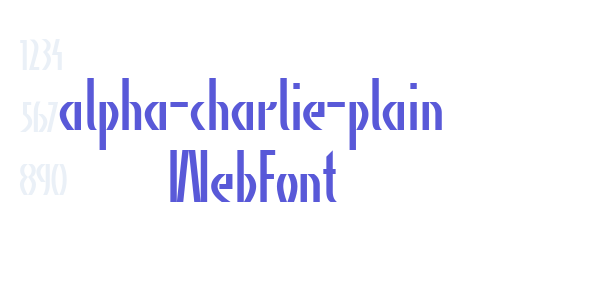 alpha-charlie-plain WebFont font free