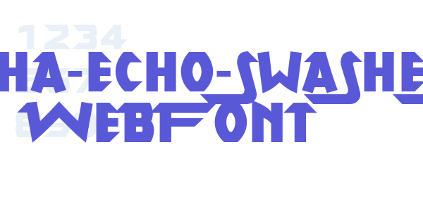 alpha-echo-swashes WebFont font free