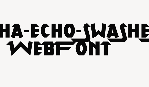 alpha-echo-swashes WebFont Font