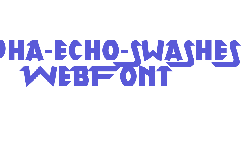 alpha-echo-swashes WebFont Font Download