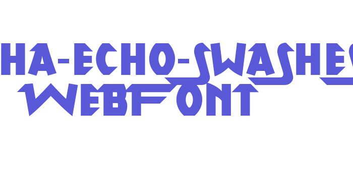 alpha-echo-swashes WebFont Font Download