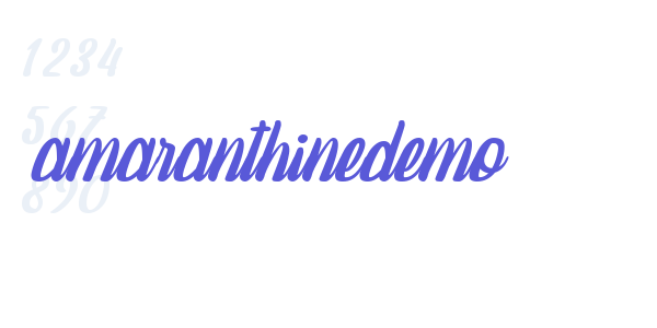 amaranthinedemo font free