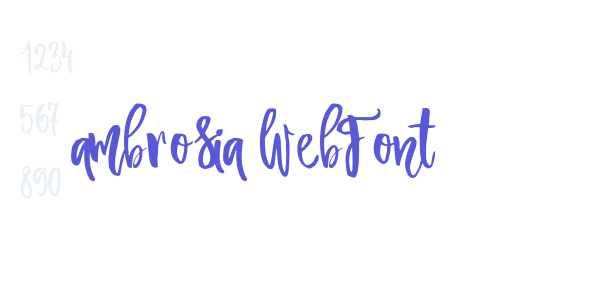 ambrosia WebFont font free