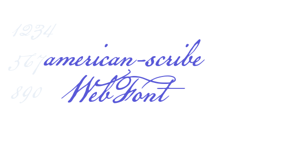 american-scribe WebFont font free