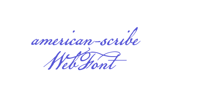 american-scribe WebFont Font Download