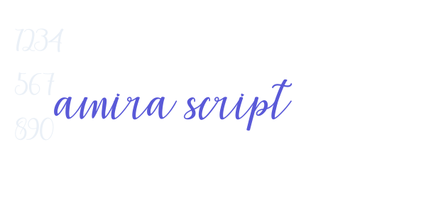 amira script font free