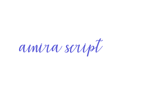 amira script Font