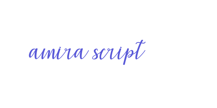 Download amira script Font