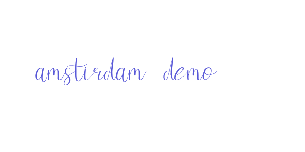 amstirdam demo font free