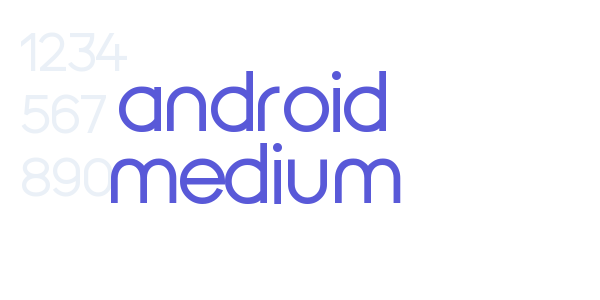 android medium font free