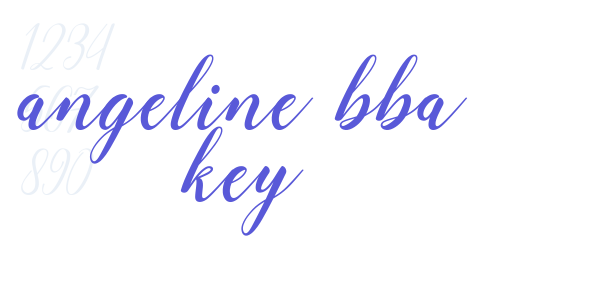 angeline bba key font free