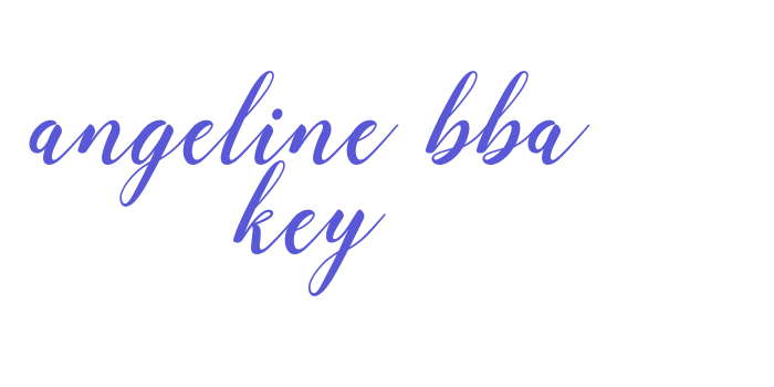 angeline bba key Font Download