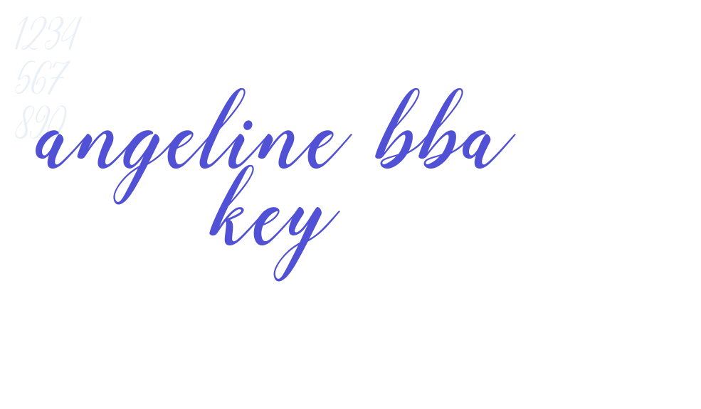 angeline bba key-font-download