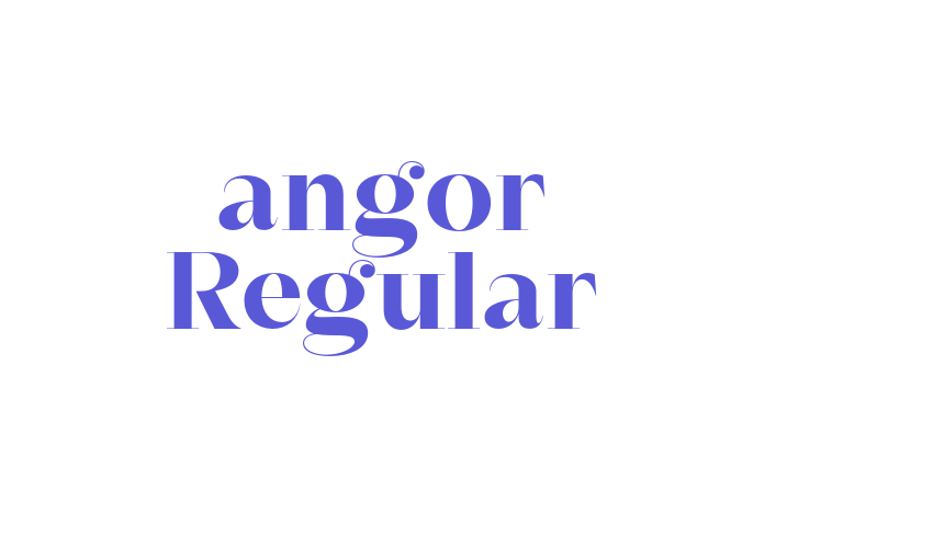 angor Regular Font Download