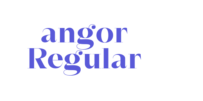 angor Regular Font