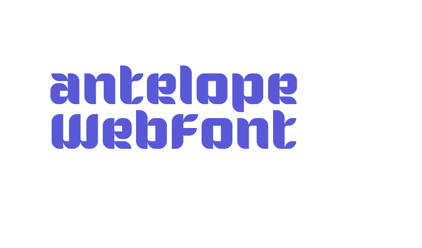 antelope WebFont Font Download