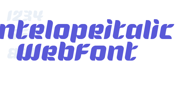 antelopeitalic WebFont font