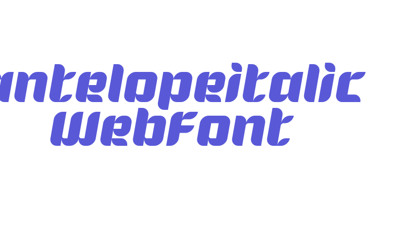 antelopeitalic WebFont Font Download