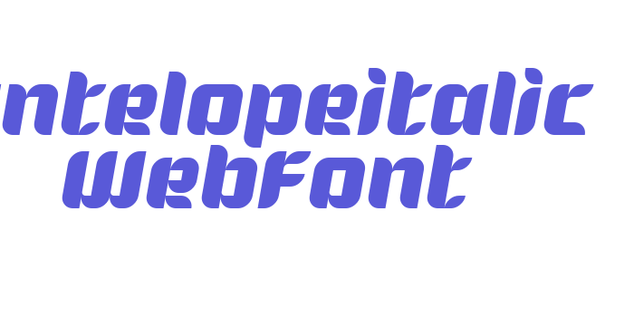 antelopeitalic WebFont Font Download