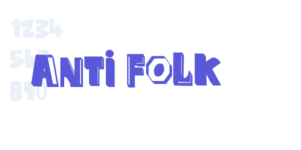 anti folk font free