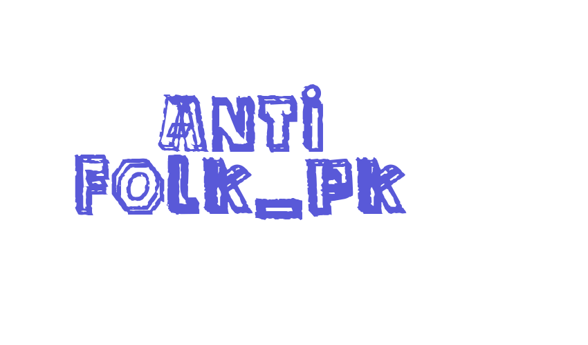 anti folk_pk Font Download