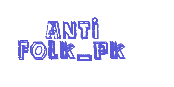 anti folk_pk Font Download