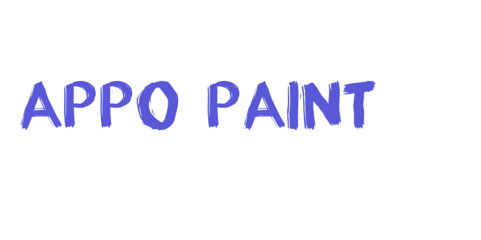 appo paint Font Download