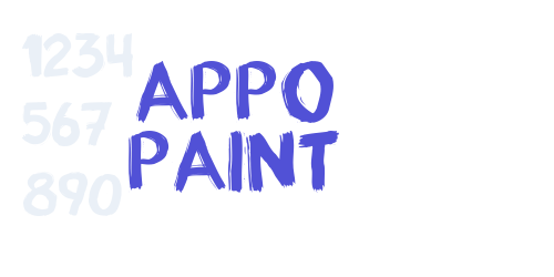 appo paint-font-download