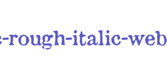 aquatic-rough-italic-webfont Font Download