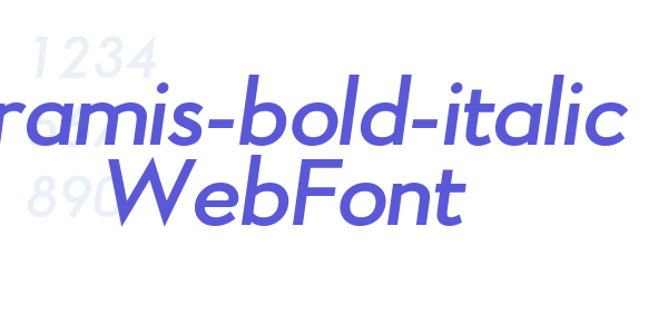 aramis-bold-italic WebFont font free