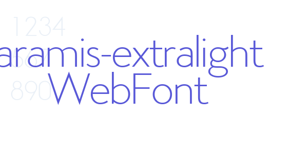 aramis-extralight WebFont font free