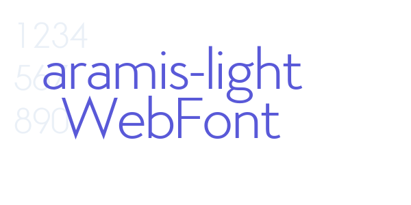 aramis-light WebFont font free