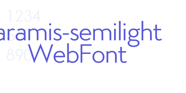 aramis-semilight WebFont font free