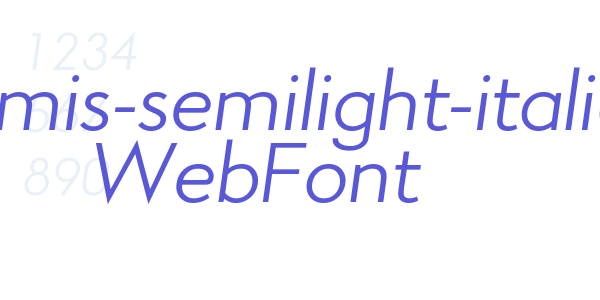 aramis-semilight-italic WebFont font free