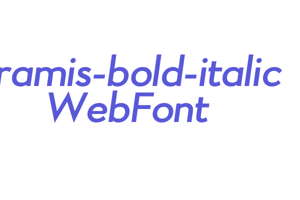 aramis-bold-italic WebFont Font