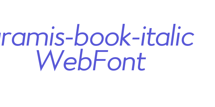 aramis-book-italic WebFont Font Download