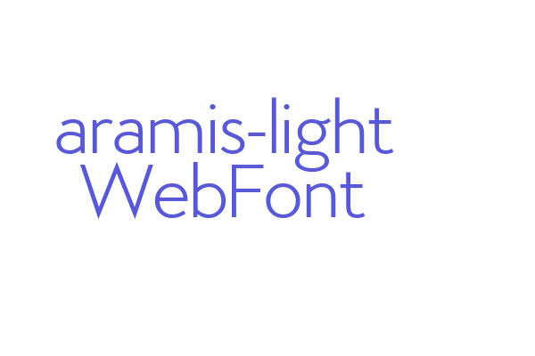 aramis-light WebFont Font