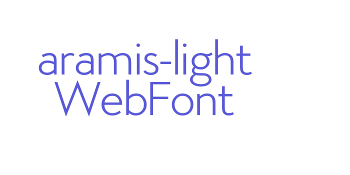 aramis-light WebFont Font Download