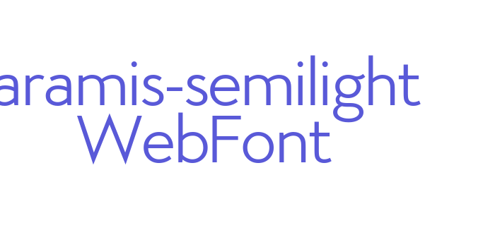 aramis-semilight WebFont Font Download