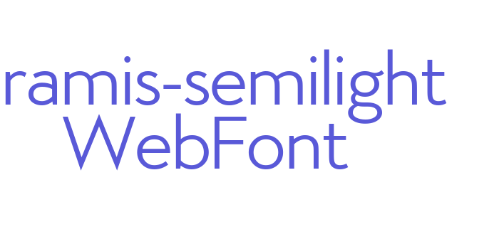 aramis-semilight WebFont Font