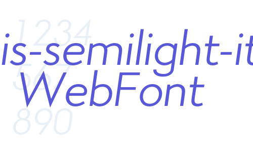 aramis-semilight-italic WebFont Font Download