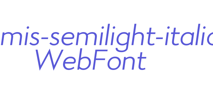 aramis-semilight-italic WebFont Font Download